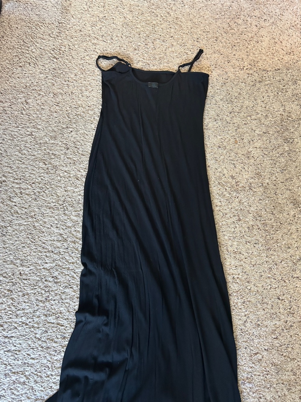 SKIMS Black Maxi dress with Adjustable Spaghetti Straps - Picture 4 of 5